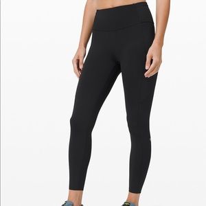 Lululemon fast and free leggings, reflective